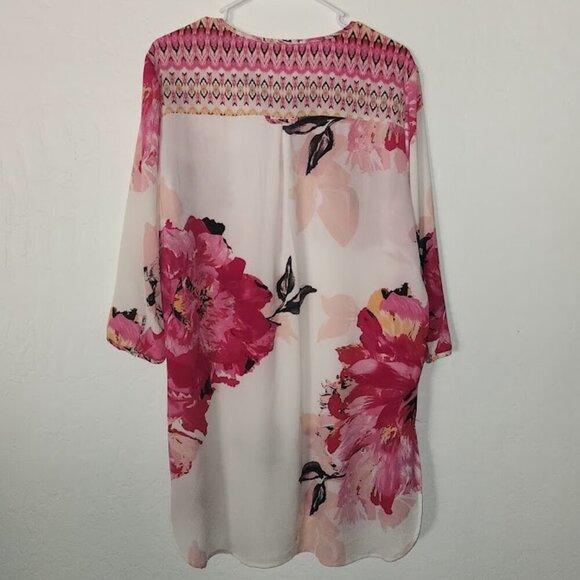 Fig & Flower Women's Tunic Blouse Size Large - Picture 4 of 4